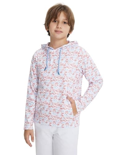 M MAELREG Hoodies Golf Fleece Pocket Moisture Wicking Classic Fit Print Active Sweatshirts Size - Image 1