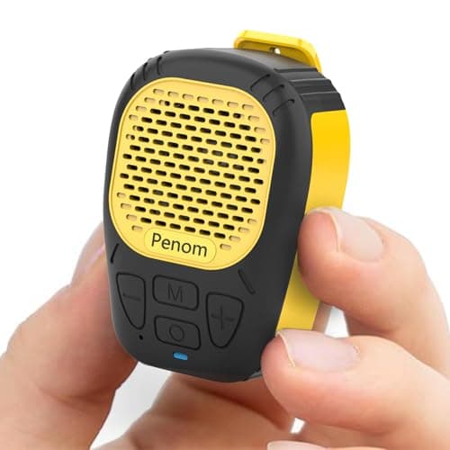 Wearable Bluetooth Speaker,Clip on Wireless Jobsite Water-Resistant Portable Speaker, Built in Mic for Hands-Free/Call, Suitable for Indoor & Outdoor Use （Update Version Yellow） - Image 1