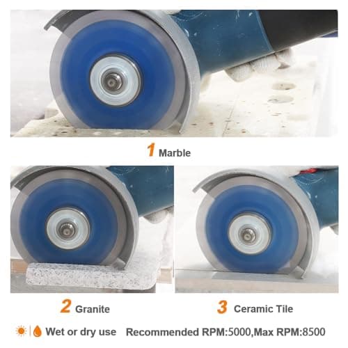 Diamond Turbo Cutting Blade 7",BRSCHNITT Diamond Saw Blade for Granite,Marble,Concrete,Porcelain Tile,Ceramic Tile,Masonry - Thumbnail 4