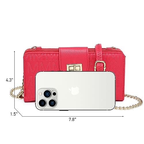 MKP COLLECTION Women Fashion Small Crossbody Shoulder Bag Cell Phone Zip Wallet Purse and Handbags Clutch Credit Card Holder with Chain Strap - Thumbnail 4