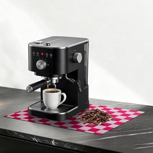 Checkered Dish Drying Mat for Kitchen Counter 24x16 Inch, Super Absorbent Microfiber Resistant Mat, Reusable Place Mats,Aesthetic Coffee Car Accessories,Office Desk Pad Protector,Kitchen Mat - Image 1