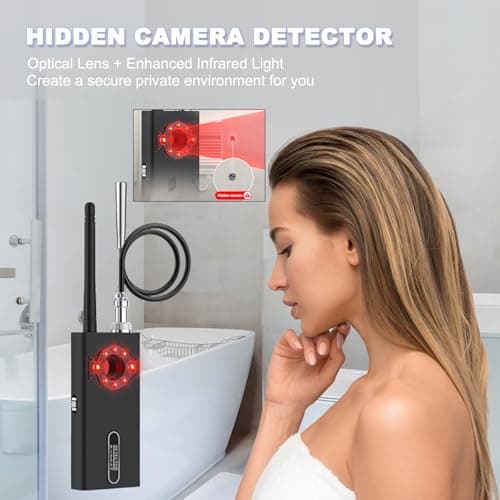 JAXTIN G66 Pro Hidden Camera Detector with AI Auto Scan, Magnetic GPS Tracker, Infrared Camera Finder, LED Display (Medium) - Thumbnail 6