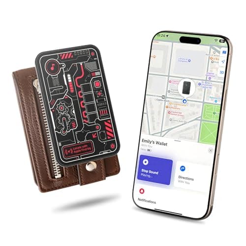 MFish Solar Wallet Tracker Card, Apple MFi Certified, Ultra-Thin 0.07" Find My Tracker for Wallet, IP68 Waterproof, Loud Alarm, Solar Powered, Works with Apple Find My (iOS Only) for car, Luggage - Image 1