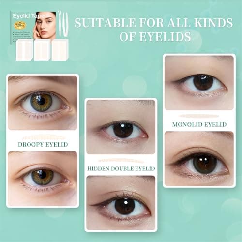720pcs Invisible Double Eyelid Tape — Eyelid Lift for Sagging or Hooded Eyelids, Uneven Lids, and Single Eyelids, Mother's Day Gift - Thumbnail 5