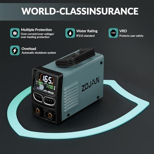 Arc Stick Welder 165A,Portable Welding Machine 110V,IGBT Inverter Welder Machine With Hot Start,Arc Force,Anti-Stick,Hobby DIY Projects Home Use - Thumbnail 4