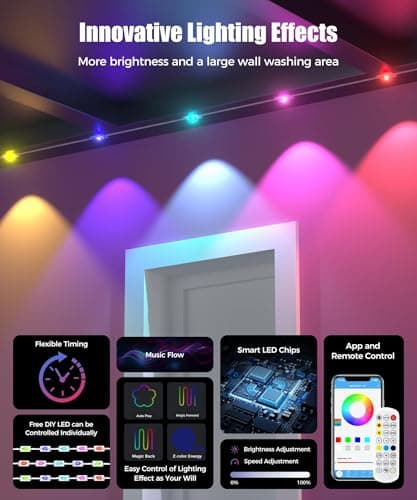 POOFZY Permanent Outdoor Lights for House,100ft RGB+IC Smart Outdoor Decor, 50 Scene Modes,App/Remote Control,IP67 Waterproof,for Christmas,Super Bowl,V-Day,Thanksgiving,Daily & Holiday Party Decor - Thumbnail 2
