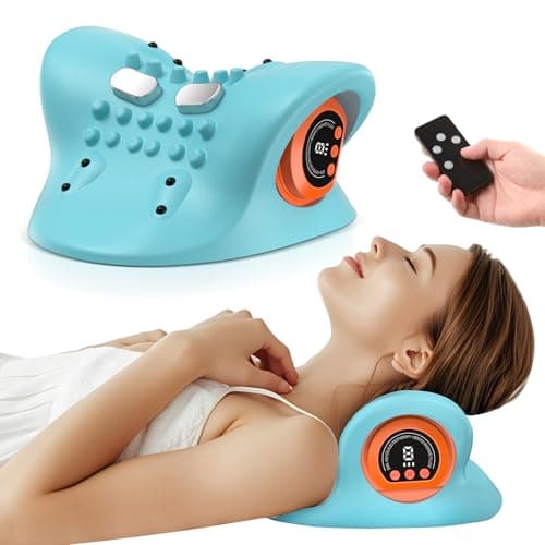 Smedz Neck Massager 2026 New Upgrade 3 in 1 Portable Massager with Heat &Comfortable Stretching–Adjustable Intensity for Neck & Shoulder Relaxation at Home, Office - Image 1