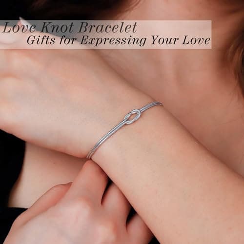 Sistble Granddaughter Bracelet, Granddaughter Gifts from Grandma To My Granddaughter Bracelet Infinity Knot Bracelets for Women Birthday Gift Ideas Christmas Gifts Stocking Stuffers Jewelry - Thumbnail 4