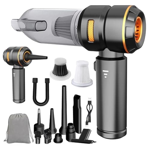 KedeeSparkle Handheld Car Vacuum Cordless, 22000PA Strong Suction Mini Vacuum Cleaner with Brushless Motor, 4-in-1 Portable Vacuum for Car Detailing, Home, Office & Travel, Black Golden - Image 1