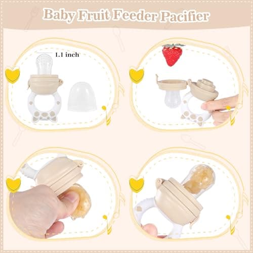Silicone Baby Feeding Set 10 Pcs Baby Led Weaning Supplies Suction Bowl Divided Plate Baby Bibs Fruit Feeder Baby Spoons Forks Sippy Cup Toddler Utensil Sets Baby Essentials for Newborn Gift - Thumbnail 4