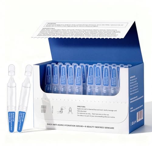 TRSTAY LUXE Stem Cell & Salmon DNA PDRN Serum – Microneedling Aftercare Anti-Aging Face Serum with Peptides & Hyaluronic Acid – 1.5 mL × 30 Vials, Korean Skincare Formula - Image 1
