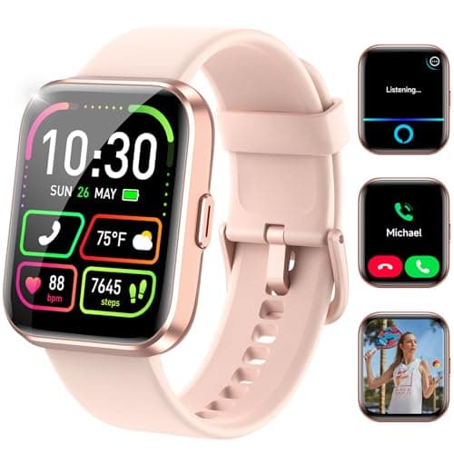 Smart Watches for Women (Answer/Make Call), Alexa Built-in,1.83" Display, 10-Day Battery, Heart Rate/Sleep/SpO2 Monitor, Long Battery Life, 3ATM Waterproof 120+ Sport, Compatible with iOS & Android - Image 1