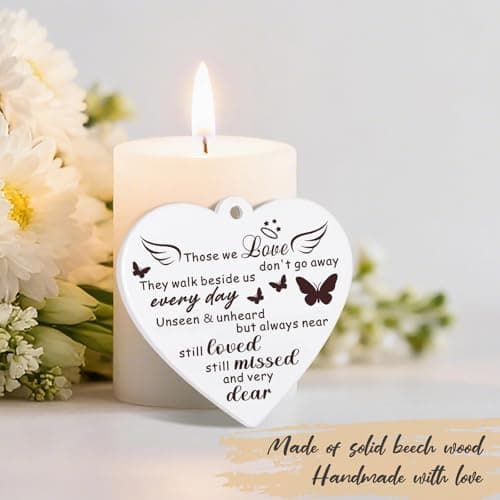 Boiveco Sympathy Gifts for Loss of Loved One, Memorial Gift for Loss of Mom Dad Memorial Picture Frame, Bereavement Remembrance Condolence Funeral Grief In Memory of Loved One Gifts, Display Two 4x6 Photos (White) - Thumbnail 2