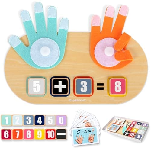 TOP BRIGHT Preschool Learning Toys for Toddlers 3-4, Montessori Toys for 3-5 Year Old Boys Girls Birthday Gifts, Educational Number Blocks Math Manipulatives - Image 1