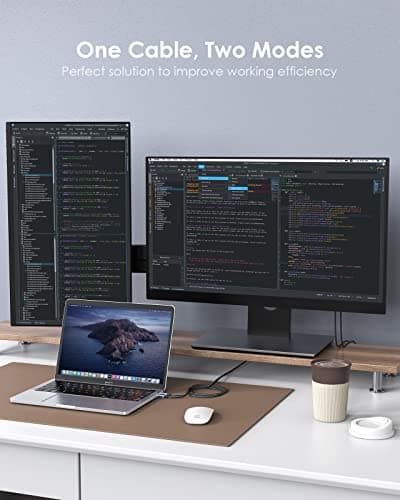 LENTION 10FT USB C to HDMI Cable(4K/60Hz), USB C to HDMI Adapter for Monitor, Compatible with 2025-2018 MacBook Pro/Air, MacBook Neo, iPad Pro/Surface, Galaxy S9 to 24, Chromebook(3M, Gray) - Thumbnail 6