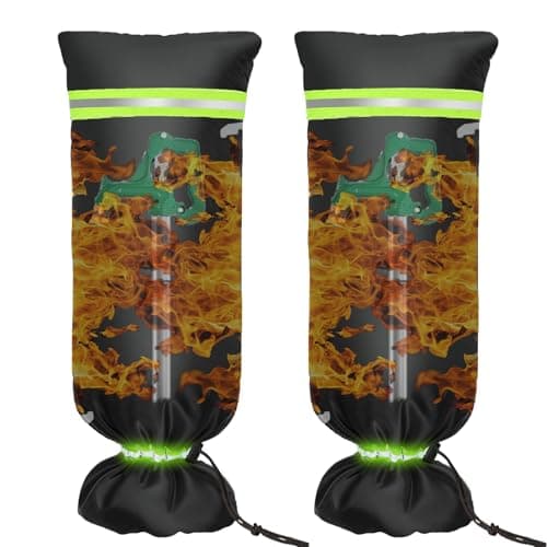 Outdoor Faucet Cover 2-Pack - Large 28"H x 15"W Freeze Protection for Winter, Upgraded 420D Waterproof Insulated hydrant Covers, Reusable Spigot Hose Bib Cover with Reflective Stripes & Drawstring - Image 1