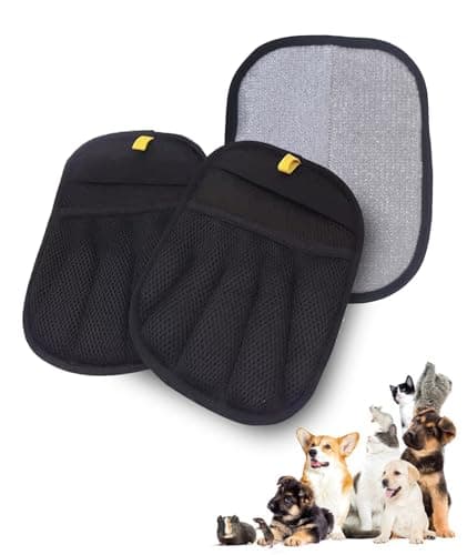 2 Pack Electrostatic Pet Hair Removal Gloves - Upgraded Reusable & Washable Pet Hair Remover Gloves for Cats & Dogs, Thickened Magic Brush Tool for Couch, Carpet, Furniture, Clothing & Car Seat - Image 1