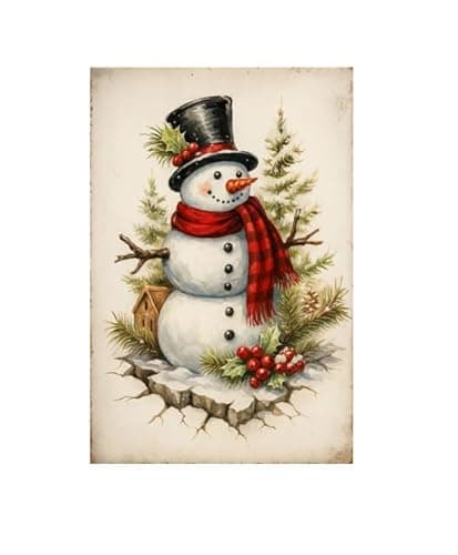 Carastora Christmas Snowman Blanket, Soft Plush Flannel Blanket, Suitable for beds, Sofas and Winter Decoration, Warm and Comfortable Holiday Blanket, Suitable for Children and Adults- 40x50 in - Image 1