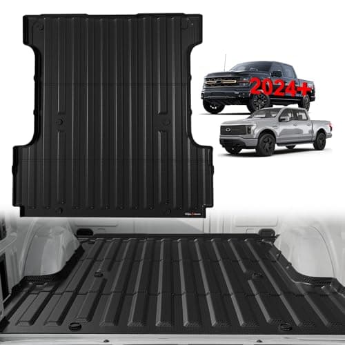 TripleAliners Truck Mat Compatible with 2024-2026 Ford F150 & Lightning 5.5FT Accessories, Truck Bed Mat Heavy Duty Custom Fit All Weather Protection TPE Pickup Liner