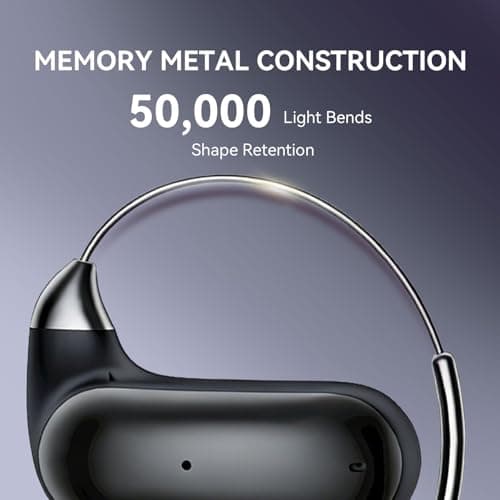 Xmenha Over Open Ear Earbuds Wireless Bluetooth Open Ear Headphones Air Conduction Earbuds That Don't go in Your Ear with Over-Ear Hooks Running Headphones - Thumbnail 4