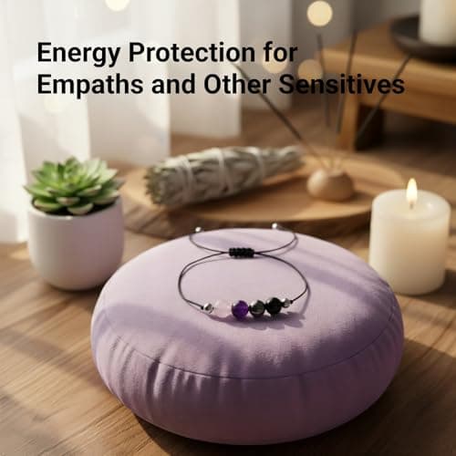 PNNY AMDA Protection Bracelets for Women: Black Obsidian Tourmaline Hematite Evil Eye Beaded Bracelets – Anxiety Bracelet for Women Men Courage Gifts (Empath protection) SL-LY-FZHUHE - Thumbnail 5