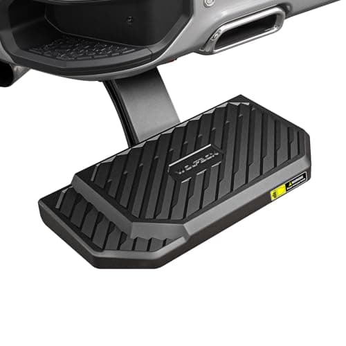WOLFBOX Retractable Bed Step for 2019-2026 Chevy Silverado & GMC Sierra 1500, 330 LBS Heavy-Duty Truck Bed Step, Non-Slip Aluminum Tailgate Step Replace Easy Bolt-On - Image 1