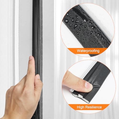 Storystore Door Weather Stripping 59 FT, Foam Kerf Weather Stripping Door Seal for Doors and Windows Insulation with Slot Card Frame - Thumbnail 5