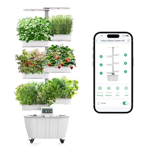 Hydroponics Growing System Kit,48 Pods Large Indoor Hydroponic Herb Garden with Smart LED Grow Light, Auto Circulating Water Pump,24L Water Tank,APP & WiFi Controlled,Gardening Systems for Ideal Gifts - Image 1