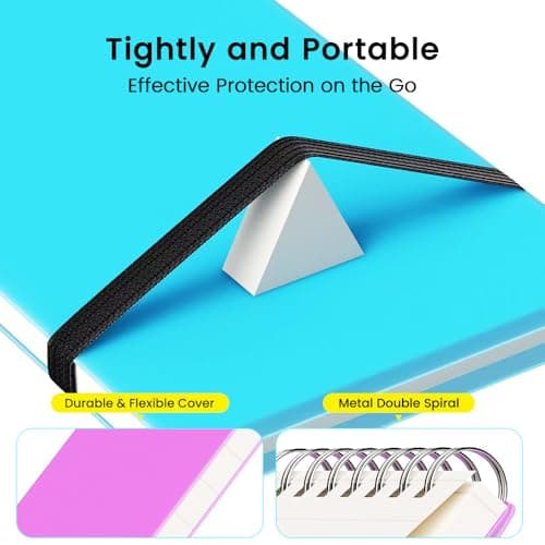 BEYONG Small Pocket Notebook Journal, Mini Notepad Spiral Notebooks Note Pads for Work School (4 Pack, 3x5) - Thumbnail 3