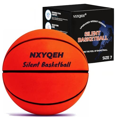 Silent Basketball Size 7(29.5”) - Next-Gen Weight Edition 600g Airless Foam Indoor Basketball w/Advanced Durability, Deep Grooves & High Bounce -Suitable for Pros,Kids& Beginner Quiet Indoor Training - Image 1