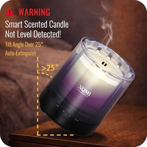 XQMI Smart Scented Candles,Perfume-Grade Scented Candle for Women, 4.25oz Natural Soy Wax, Candles for Home Scented, Birthday Gifts, Valentine’s Day Candle for Her(Heartbeat Rhythm) - Thumbnail 3