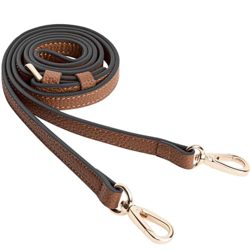 SEAVILIA PU Leather Purse Strap Replacement Crossbody Adjustable Long Thin Handmade Shoulder Handbags Strap - Image 1