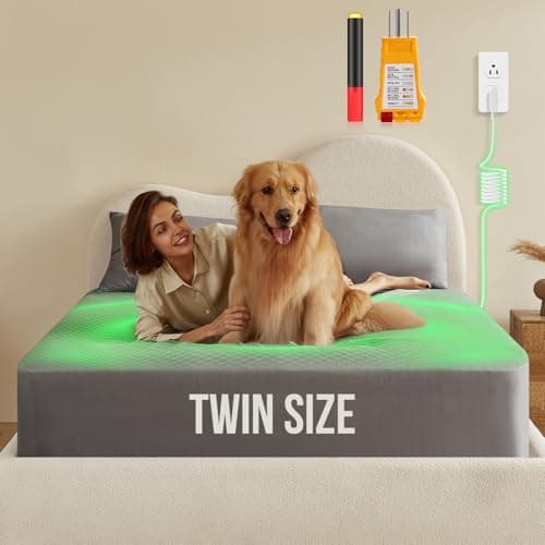 Grounding Sheets, 10% Silver Infused Bed Sheets Grounding Bed Sheets, 400 Threads Bedding 15inch Deep Pocket - [Twin - 39"x75"x15",Grey] - Image 1