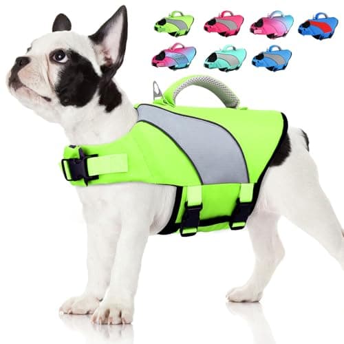 Doglay Dog Life Jacket, Adjustable & Reflective Dog Life Vest for Swimming and Boating, High Buoyancy Swimming Safety Vest with Rescue Handles and D-Ring for Small Medium Large Dogs. - Image 1