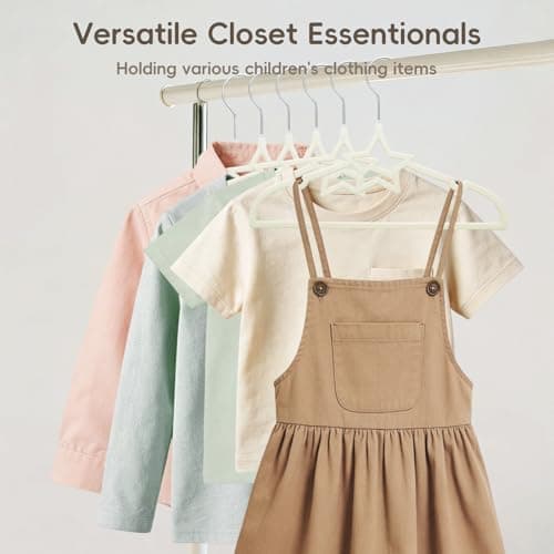 GoodtoU Baby Hangers, Velvet Hangers Kids Hangers 50 Pack for Toddler Infant Childrens Child Small Coats Pants Clothes Closet Organizers and Storage 12.6 Inch - Thumbnail 4