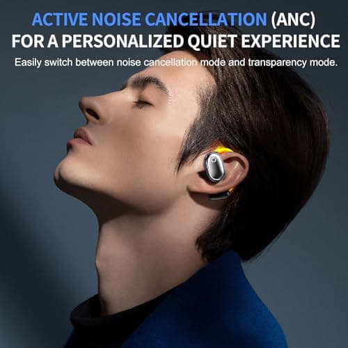 MIGOUFIT True Open Ear Earbuds Wireless Headphones with Enhanced Sound,Secure Fit, Lightweight Design, IPX4 Waterproof, DNC Mics, Bluetooth 5.4, Punchy Bass, Ideal Earphone for Running, Gym, Workouts - Thumbnail 2