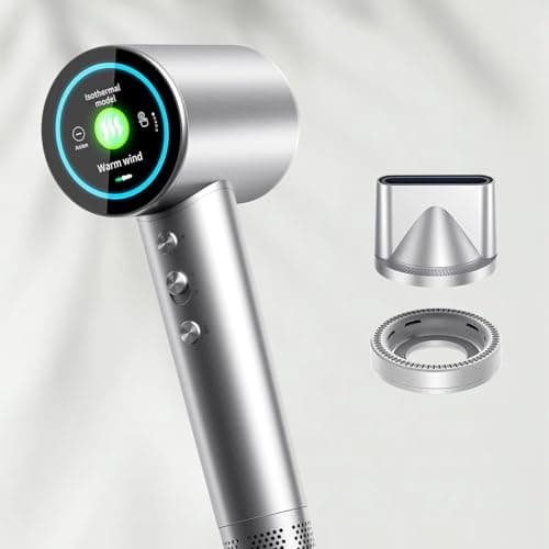 Hair Dryer,Hair Care, High-Speed Ionic Blow Dryer, 3 Min Fast Dry Brushless Motor, Low Noise Lightweight Hairdryer with HD Display & Magnetic for Curly Hair, Home & Travel Salon - Image 1