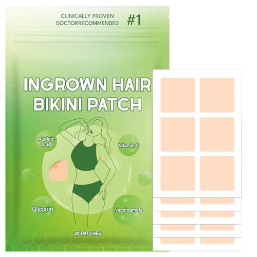 Ingrown Hair Treatment, Ingrown Hair Patch,Razor Bump Treatment for Bikini Area,30 Patches,Quickly and Effectively Clear Up Ingrown Hair Bumps Patch Smooth-Feeling,Non-Irritating Formula,Unisex - Image 1
