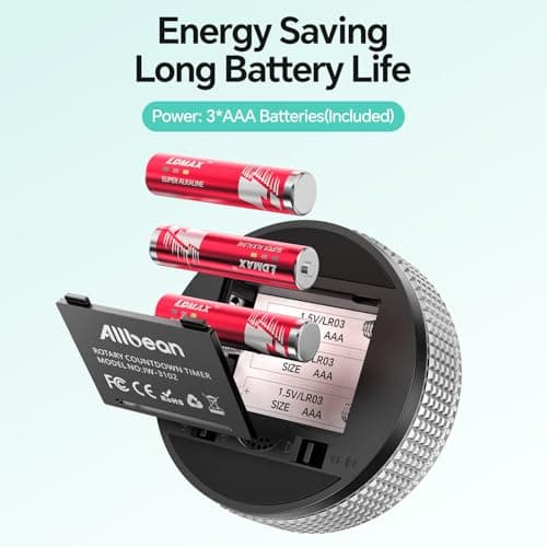 Digital Kitchen Timer with Magnetic, Large LED Display Countdown/Countup Timer, Pomodoro Preset 5/15/25 Mins, Volume & Brightness Adjustable for Cooking Baking Working Studying Silver - Thumbnail 4