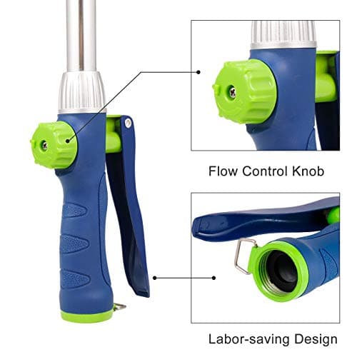 GREEN MOUNT Watering Wand, 16 Inches Sprayer Wand with 8 Watering Patterns for Lawn and Garden Use - Thumbnail 4