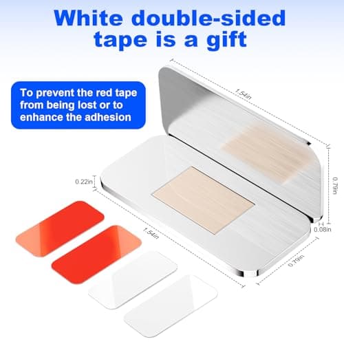 10 Pack Magnetic Cabinet Door Catch, Ultra Thin Cabinet Door Magnets, Adhesive Drawer Magnets to Stay Closed, Stainless Steel Cabinet Latch Easy to Install with Double Sided Tape, Thickness 0.08in - Thumbnail 4