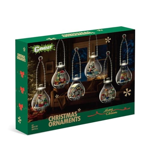 Christmas Ornaments 2026 Building Set, Crafts for Christmas Tree with Light - Thumbnail 6