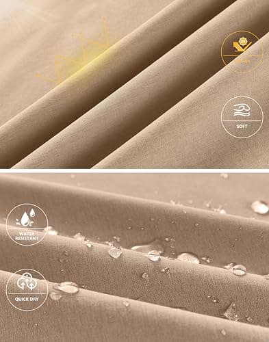 Soothfeel Men's Casual Shorts 7"/ 9" Golf Shorts for Men Flat Front Dress Work Shorts Quick Dry Lightweight with 3 Pockets Khaki L9.W38 - Thumbnail 5