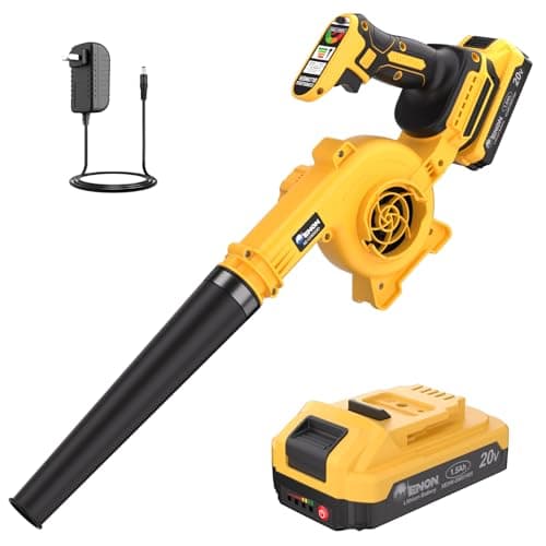 20V Cordless Leaf Blower with Battery & Charger - 4-Speed Electric Blower with 92CFM, Lightweight for Quick Yard Cleanup, Patio, Driveway & Dust Removal - Complete Lawn Care Blower Kit - Image 1