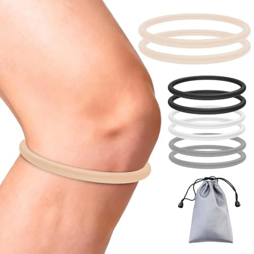 ZYHBLZX 2PCS Patella Band for Knee Pain Relief, Patellar Tendon Support Strap Brace for Basketball,Running,Tennis, Soccer and Hiking, Men and Women (Beige) - Image 1