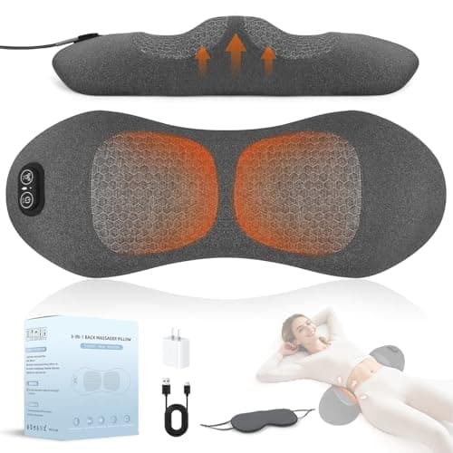 3 in 1 Lower Back Massager - FSA Eligible HSA Eligible,Triple Fusion Back Massager with Heat,Vibration,Airbag Traction Spine Massager for Lower Back Pain Relief,Deep Tissue Relaxation HSA Items - Image 1