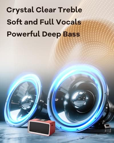 ClaspVital One-Touch Simple Music Player for Seniors | Audio Book Player for Elderly 32GB TF Card with Reader | 6,000 Songs Mp3 Music Player, Gift for Dementia, Alzheimers (Red) - Thumbnail 5