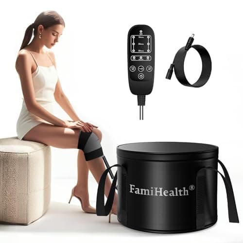 Cold Therapy Machine, Portable Ice Machine for Knee After Surgery, Programmable Knee Replacement Recovery System for Post Surgery Recovery Sports Injuries Reduce Swelling (Black) - Image 1