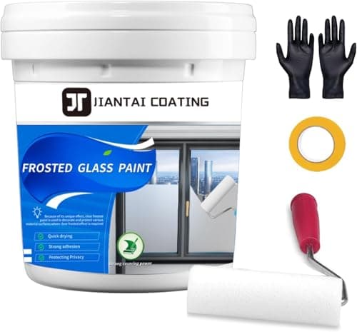 Frosted Glass Paint, Privacy Window Paint With Tools, 16Oz, Waterproof & UV Resistant for Glass Surface in Bathroom, Kitchen, Room, Sliding Doo