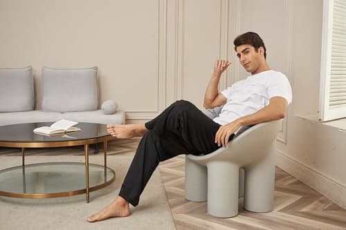 Deyeek Mens Sweat Pants Cargo Sweats for Men Baggy Cargo Sweatpants Open Bottom Gym Joggers Men's Athletic Pants with Pockets Black - Thumbnail 3